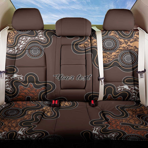 Personalised Aboriginal Art Kangaroo Symbol Back Car Seat Cover
