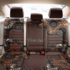 Personalised Aboriginal Art Kangaroo Symbol Back Car Seat Cover