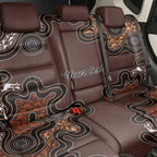 Personalised Aboriginal Art Kangaroo Symbol Back Car Seat Cover