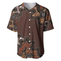 Personalised Aboriginal Art Kangaroo Symbol Baseball Jersey