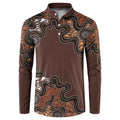 Personalised Aboriginal Art Kangaroo Symbol Button Sweatshirt