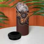 Personalised Aboriginal Art Kangaroo Symbol 4 in 1 Can Cooler Tumbler