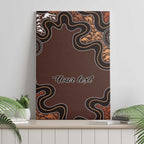 Personalised Aboriginal Art Kangaroo Symbol Canvas Wall Art