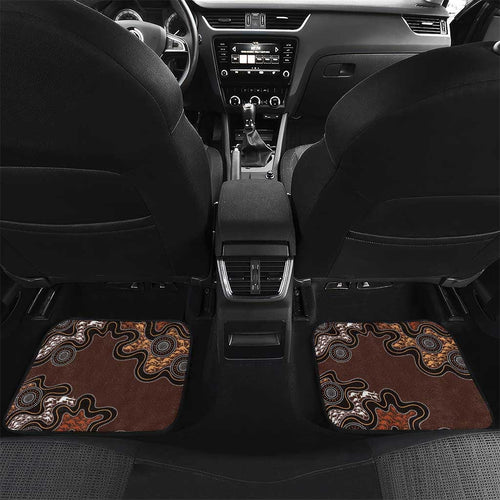 Personalised Aboriginal Art Kangaroo Symbol Car Mats