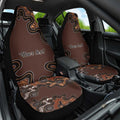 Personalised Aboriginal Art Kangaroo Symbol Car Seat Cover