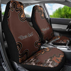 Personalised Aboriginal Art Kangaroo Symbol Car Seat Cover
