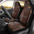 Personalised Aboriginal Art Kangaroo Symbol Car Seat Cover