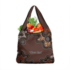 Personalised Aboriginal Art Kangaroo Symbol Grocery Bag
