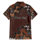 Personalised Aboriginal Art Kangaroo Symbol Hawaiian Shirt