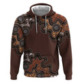 Personalised Aboriginal Art Kangaroo Symbol Hoodie
