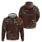 Personalised Aboriginal Art Kangaroo Symbol Hoodie