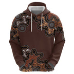 Personalised Aboriginal Art Kangaroo Symbol Hoodie