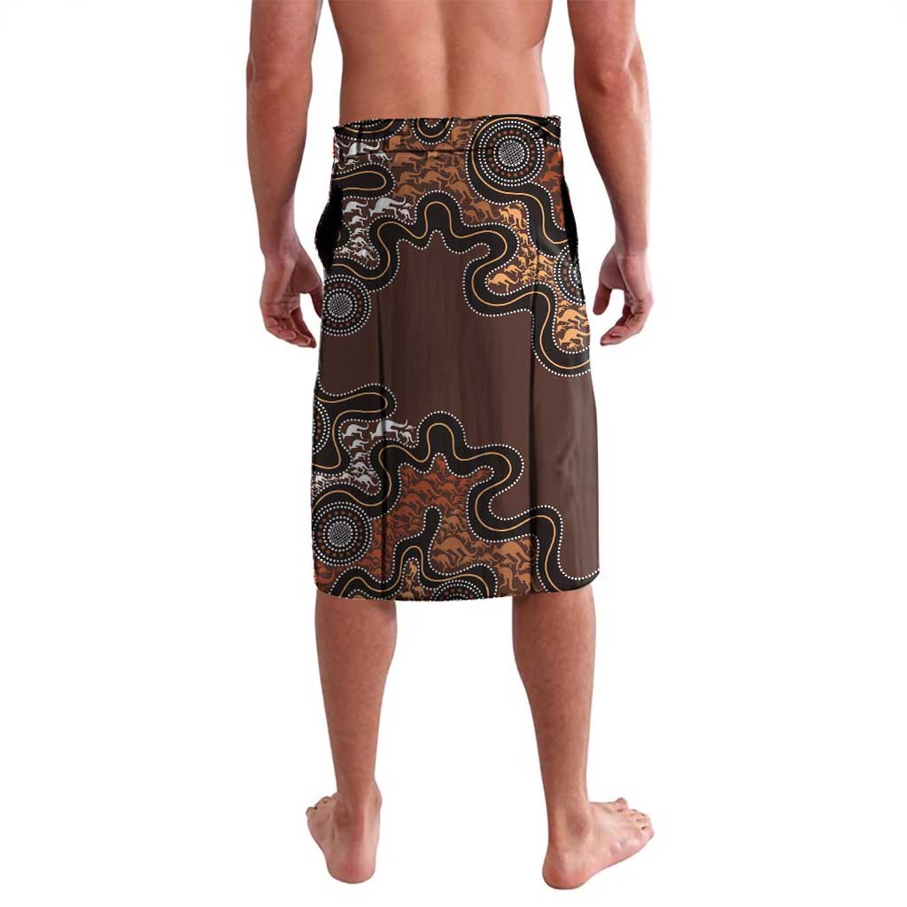 Personalised Aboriginal Art Kangaroo Symbol Lavalava