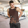 Personalised Aboriginal Art Kangaroo Symbol Men Tank Top