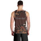 Personalised Aboriginal Art Kangaroo Symbol Men Tank Top