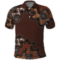 Personalised Aboriginal Art Kangaroo Symbol Polo Shirt