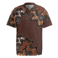 Personalised Aboriginal Art Kangaroo Symbol Rugby Jersey