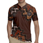 Personalised Aboriginal Art Kangaroo Symbol Rugby Jersey