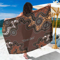 Personalised Aboriginal Art Kangaroo Symbol Sarong