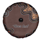 Personalised Aboriginal Art Kangaroo Symbol Spare Tire Cover