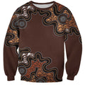 Personalised Aboriginal Art Kangaroo Symbol Sweatshirt