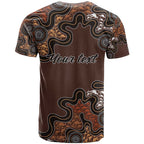 Personalised Aboriginal Art Kangaroo Symbol T Shirt