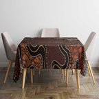 Personalised Aboriginal Art Kangaroo Symbol Tablecloth