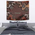 Personalised Aboriginal Art Kangaroo Symbol Tapestry