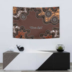 Personalised Aboriginal Art Kangaroo Symbol Tapestry