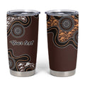 Personalised Aboriginal Art Kangaroo Symbol Tumbler Cup