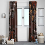 Personalised Aboriginal Art Kangaroo Symbol Window Curtain