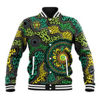 Personalised Aboriginal Art People Symbol Baseball Jacket
