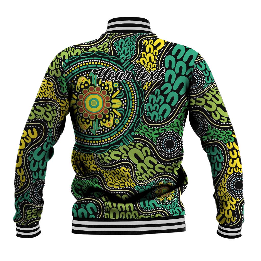 Personalised Aboriginal Art People Symbol Baseball Jacket