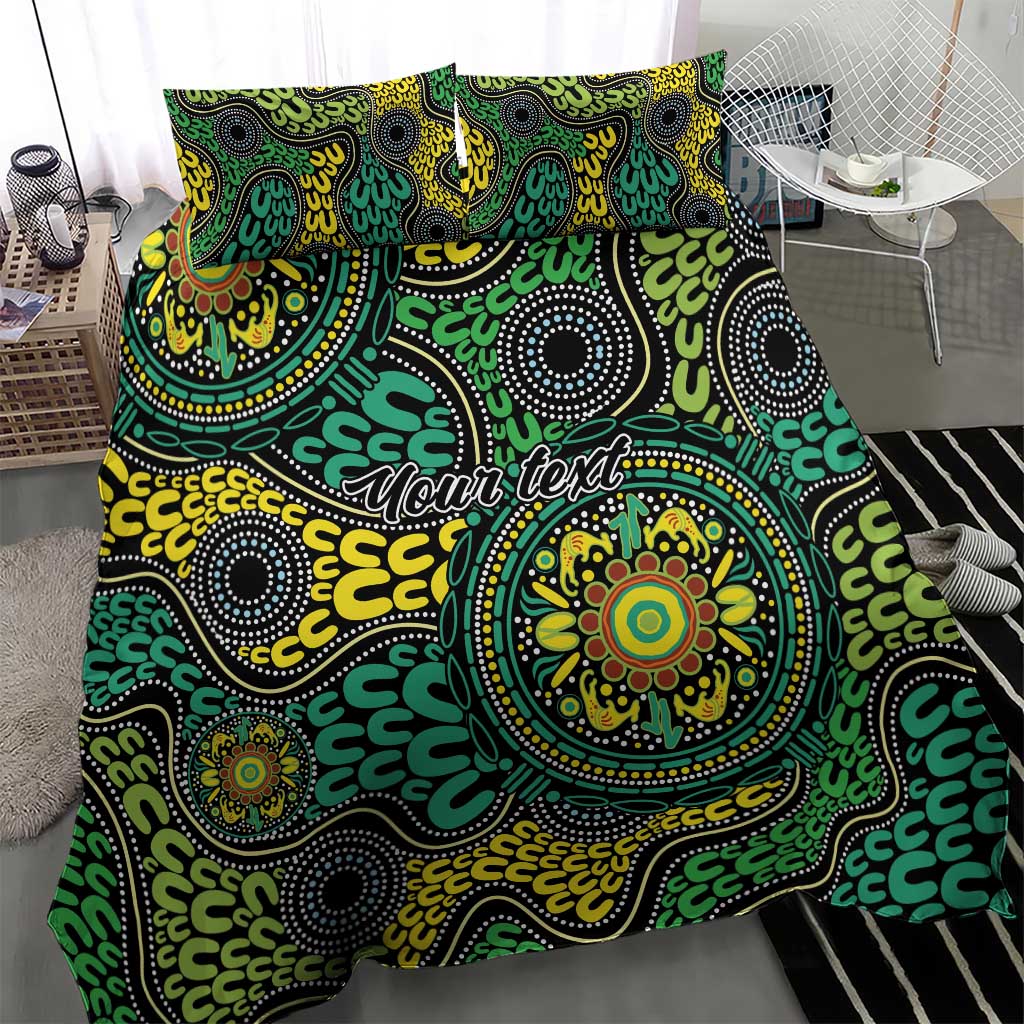 Personalised Aboriginal Art People Symbol Bedding Set