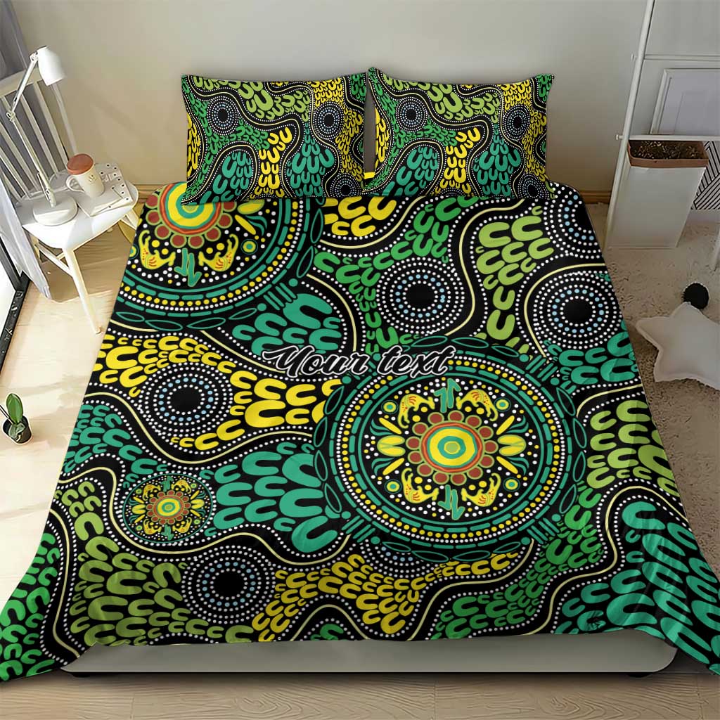 Personalised Aboriginal Art People Symbol Bedding Set