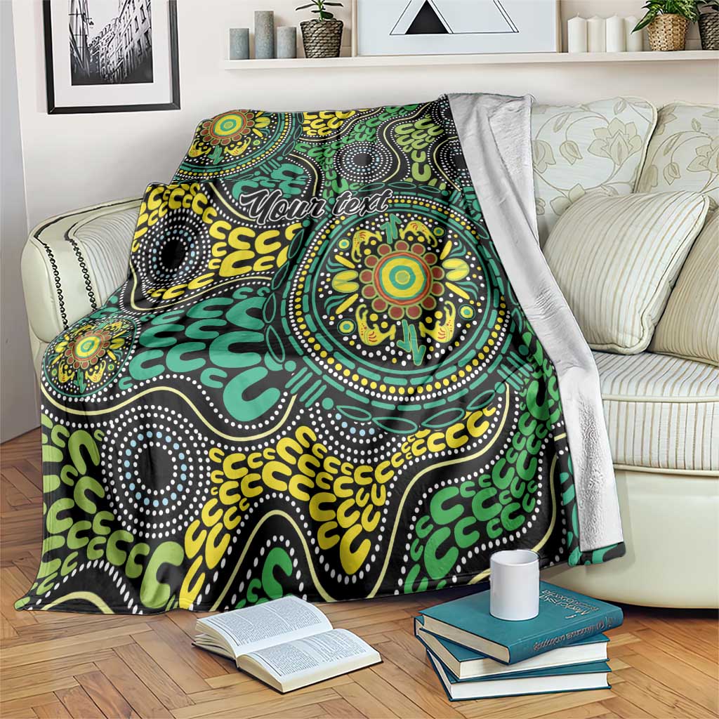 Personalised Aboriginal Art People Symbol Blanket