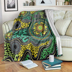 Personalised Aboriginal Art People Symbol Blanket