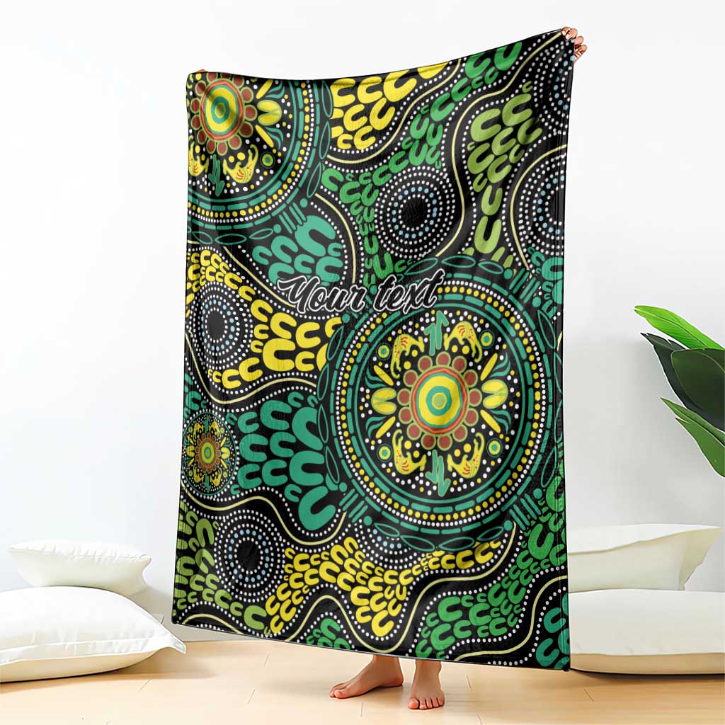 Personalised Aboriginal Art People Symbol Blanket