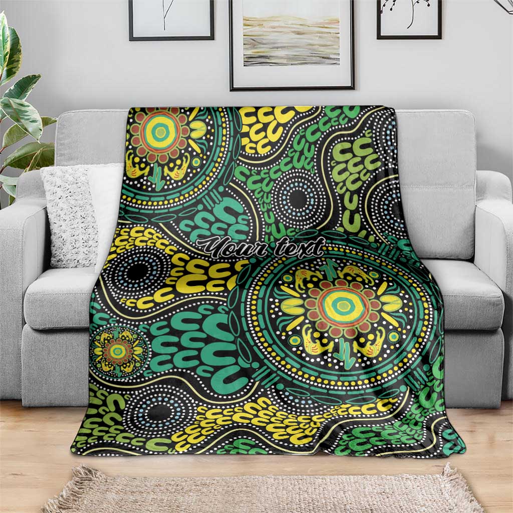 Personalised Aboriginal Art People Symbol Blanket