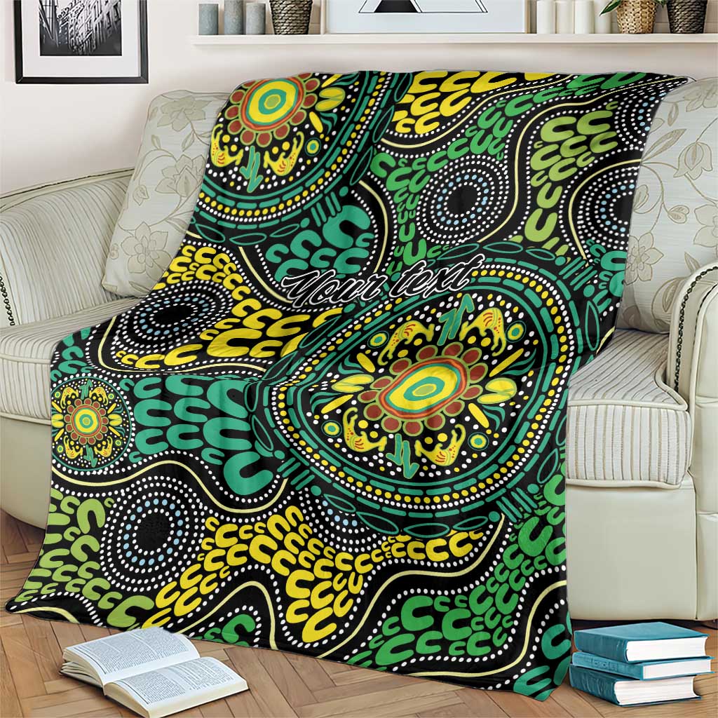 Personalised Aboriginal Art People Symbol Blanket