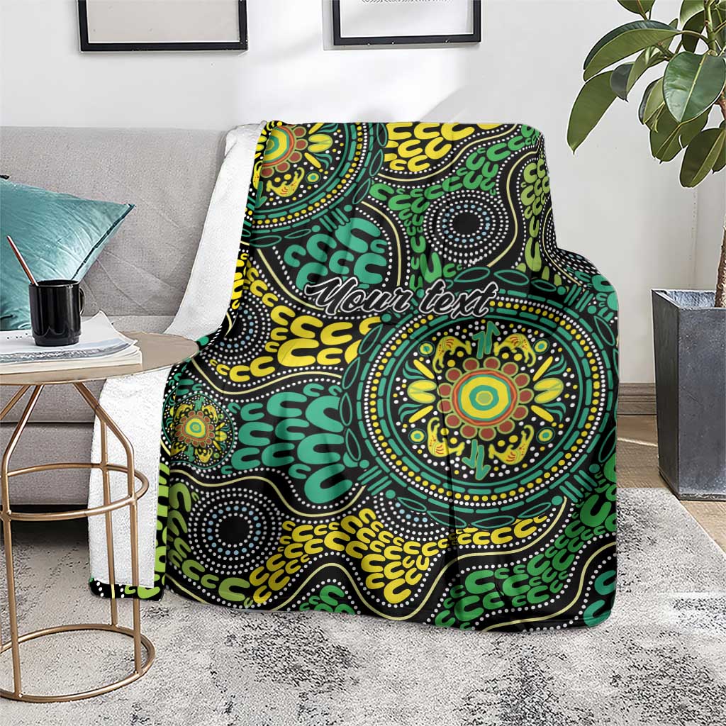 Personalised Aboriginal Art People Symbol Blanket
