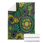 Personalised Aboriginal Art People Symbol Blanket