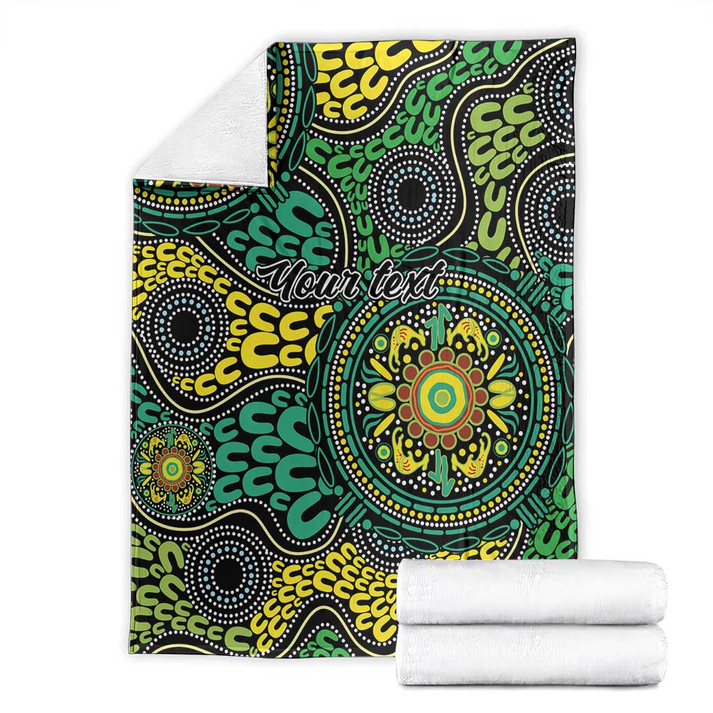 Personalised Aboriginal Art People Symbol Blanket