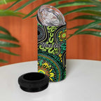 Personalised Aboriginal Art People Symbol 4 in 1 Can Cooler Tumbler