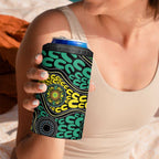 Personalised Aboriginal Art People Symbol 4 in 1 Can Cooler Tumbler