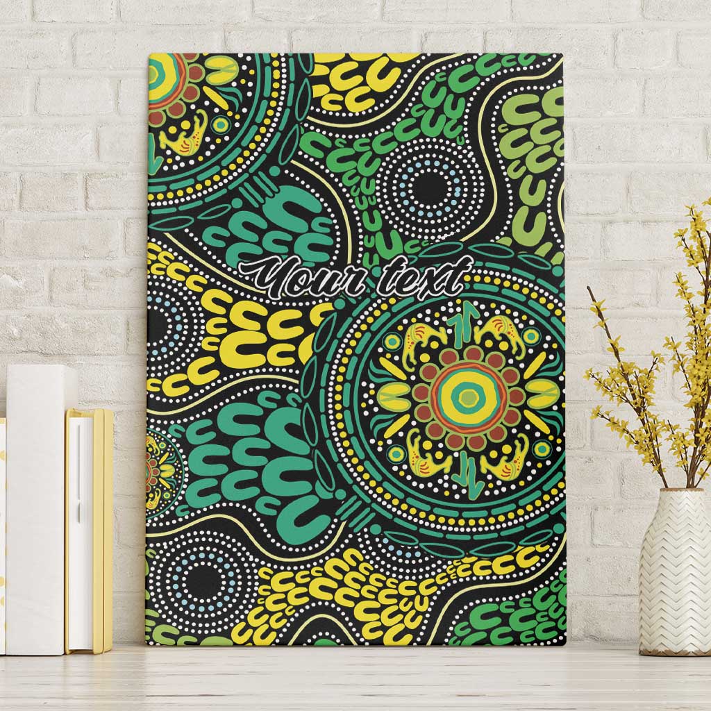 Personalised Aboriginal Art People Symbol Canvas Wall Art