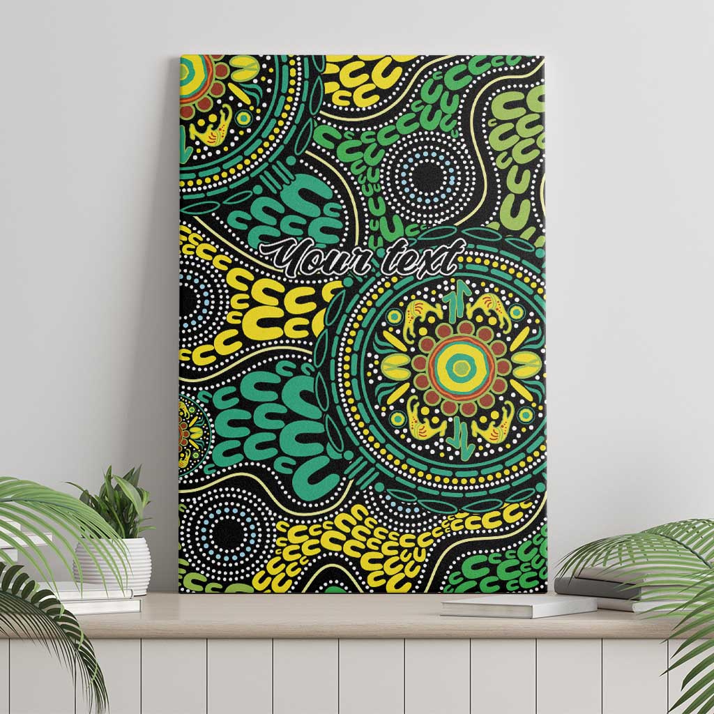 Personalised Aboriginal Art People Symbol Canvas Wall Art