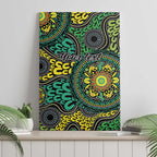 Personalised Aboriginal Art People Symbol Canvas Wall Art