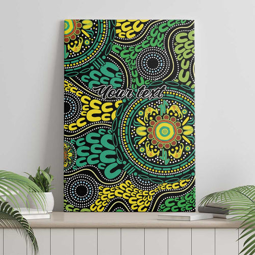 Personalised Aboriginal Art People Symbol Canvas Wall Art