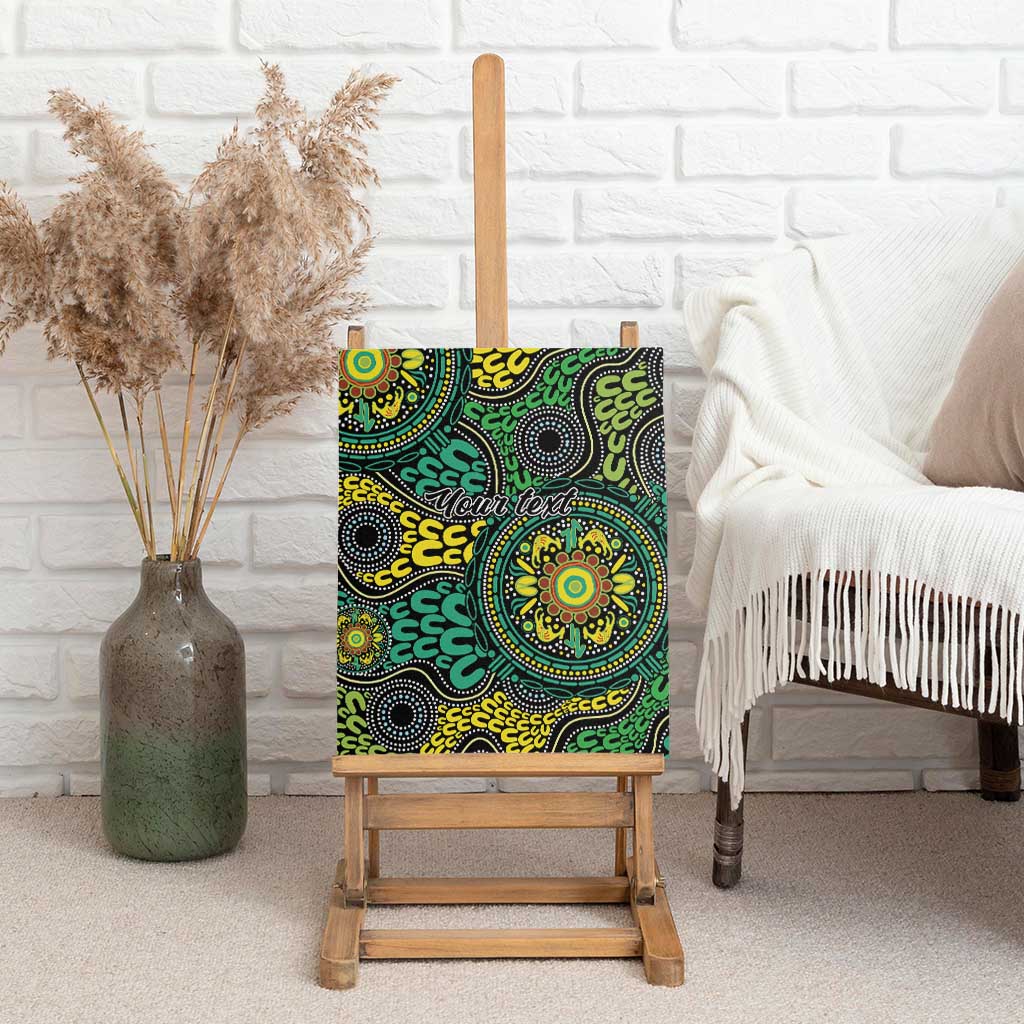 Personalised Aboriginal Art People Symbol Canvas Wall Art